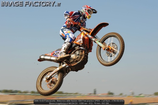 2009-10-03 Franciacorta - Motocross delle Nazioni 1584 Free practice OPEN - Carl Nunn - KTM 450 ENG